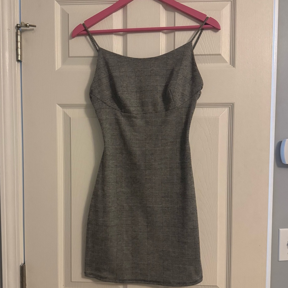 Windsor plaid mini dress